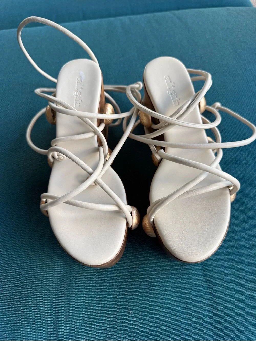 Cult Gaia Terra Sandal in Off White | REVOLVE brand new size 35